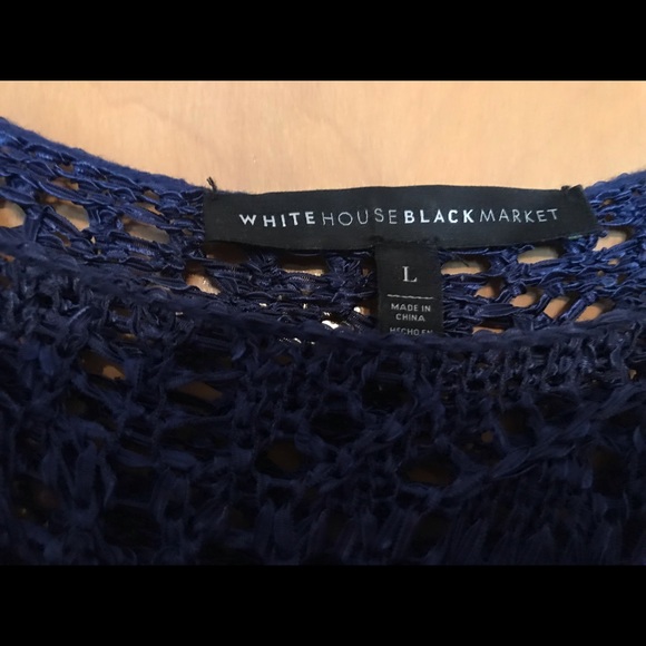 Indigo blue poncho - Picture 1 of 7